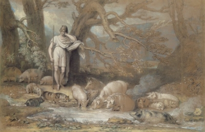 King Bladud and his Pigs